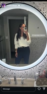 Madison Keys' Instagram story (@madisonkeys)